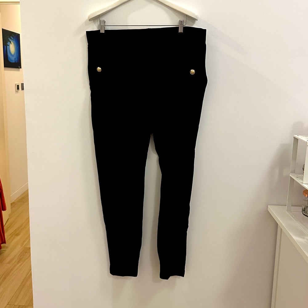 Pull-On Black Skinny Pants